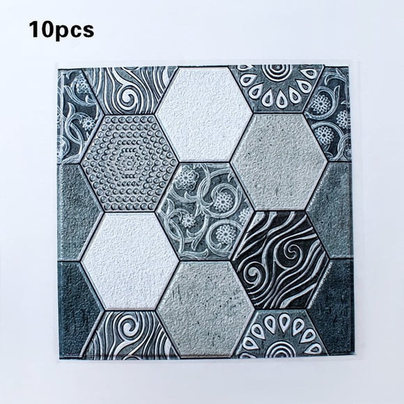 Self Adhesive Wallpaper PVC Waterproof Stone Brick Wall Paper DecorLK-516