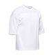 thumbnail image 1 of Blusa de Manga Corta Casual Color Sólido Cuello Malla Respirable de Manga Corta de Cuello Redondo Blusa, 95% Algodón 5% Poliéster, 1 of 3
