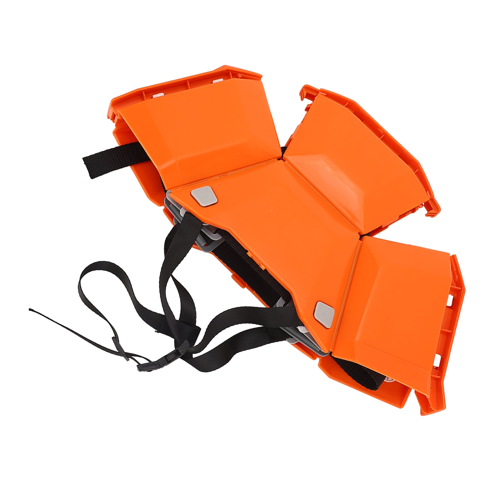 M Buder High Strength Plastic Foldable Helmet Portable Head Protection Safety Hard Hat for Outdoor Work Sports Travel Emergency Rescue (14.5 inches / 37 cm), Orange Color, 1 Pack