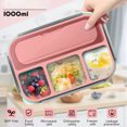 1Layers Portable Student Lunch Box Can Heated In The Microwave