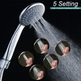 thumbnail image 2 of BELLEARLY 10'' Rain High Pressure Shower Head with 5 Settings Handheld Showerhead Combo, 2 of 6
