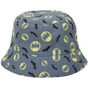 DC Comics Boys Batman Bucket Hat  Reversible Protective Sun Hat, Kids Ages 4-7