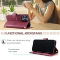 thumbnail image 5 of For OPPO A16 A16S Phone Case Wallet Case with Card Holder Magnetic For OPPO A16 A16S Leather Phone Cases, 5 of 9