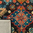 thumbnail image 6 of SAFAVIEH Aspen Ermintrude Geometric Wool Runner Rug, Charcoal/Blue, 2'3" x 15', 6 of 7