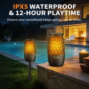 Bluetooth Speaker, Outdoor Speaker with Lights, Multi-Sync up to 100 Speakers, Halloween Decorations Outdoor, Housewarming Gifts for Men Women, Waterproof Lantern for Patio/Garden/Party/Yard