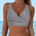thumbnail image 2 of Hontri Plus Size Swimwear Women Lace Up Swimwear Tops Underwire Full Coverage Bikini Top Push Up Swim Crop Top Tie Back Bathing Suit Tops White Xxl, 2 of 5