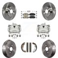 thumbnail image 1 of Transit Auto Front Rear Disc Brake Caliper Rotors Drums Ceramic Pads Kit (8Pc) for Car Toyota Yaris KC8-103127N, 1 of 11