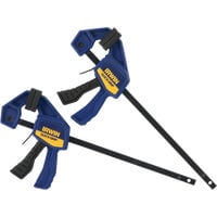 Irwin Quick Grip 1964747 4-1/2" Quick-Grip® One-Handed Micro Bar Clamp 2 Count