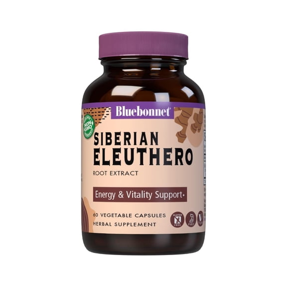 Bluebonnet Nutrition Eleuthero Root (Siberian Ginseng 500mg) - 60 - VegCap