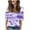 Purple#3, variant on GaThRRgYP Womens Tops Dressy Blouse,Tops for Women 2026,2026 Women's Fashion Tees Casual V-neck Loose Cute T Shirt 1/2 Sleeve Ladies Top Blue M