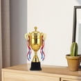 thumbnail image 1 of Premio Trofeo Copa Adultos Trofeo Binaural Suministros para fiestas Decoración Mini Trofeo Participación Trofeo Copa para recompensas Fiesta Torneos Altura 30cm, 1 of 8