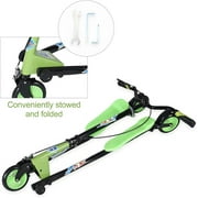 Wheelive 3-Wheel Drift Scooter, Swing & Kick Modes, Foldable with 4-Level Adjustable Handlebar, Ages 6+, Green