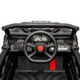 thumbnail image 6 of Funride 24 Volt Ride on Toys, 2 Seater Power UTV Wheels with Remote, Toddler Gift with 4x200W Motor, Bluetooth, Black, 6 of 7