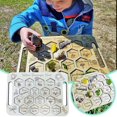 thumbnail image 1 of Estante de flores de madera Juego de exploración de la naturaleza al aire libre para niños en primavera Tablero de naturaleza para padres y bebés, 1 of 8