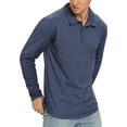 thumbnail image 2 of Iceglad Polo Shirts for Men Long Sleeve Soft Cotton Collared Shirt, 2 of 7
