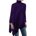 thumbnail image 2 of Wowcloth Woman's Velvet Blouse, Solid Color High Neck Long Sleeve, Elegant and Soft, for Fashion and Daily Wear, 2 of 7