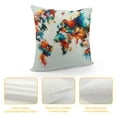 thumbnail image 4 of COMIO Throw Pillow Covers Watercolor World Map Colorful Painting Pillowcase Decor for Room Bed Chair, 4 of 5