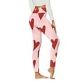 thumbnail image 1 of Kcodviy Leggings pour Femmes Pantalons de la Saint-Valentin Femmes Décontracté Hiver Mignon Imprimé Décontracté Confortable Robe pour Femmes Maison Leggings Pantalons Bottes, 1 of 4