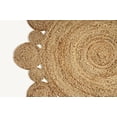 thumbnail image 4 of GRUHUM 6'x6' Jute Area Rug - Natural Fiber Round Collection Handmade Boho Charm Farmhouse Jute Area Rug Soft Braided Rug for Indoor Outdoor Kitchen Bedroom Living Hallways Enterways, 4 of 5