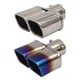 thumbnail image 2 of Dual Exhaust Tail Pipe Muffler Tip Bolt-on Square Slant Cut 25 inch Inlet, 2 of 5
