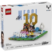 LEGO Editions Lionel Messi – Soccer Highlights - Building Set for Boys & Girls, Ages 10+ Fathers Day Gift - Kids Bedroom or Shelf Decor W/ Plaque - 43011
