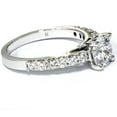 thumbnail image 2 of Pompeii Certified 2ct Diamond Engagement Ring Solitaire Accent 14K White Gold Lab Grown, 2 of 5