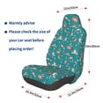 thumbnail image 3 of Wukai Giraffes Doing Various Yoga Full Set Car Seat Covers with Soft Padding Universal Auto Front Seats Protector and Cushion Mat, 3 of 5