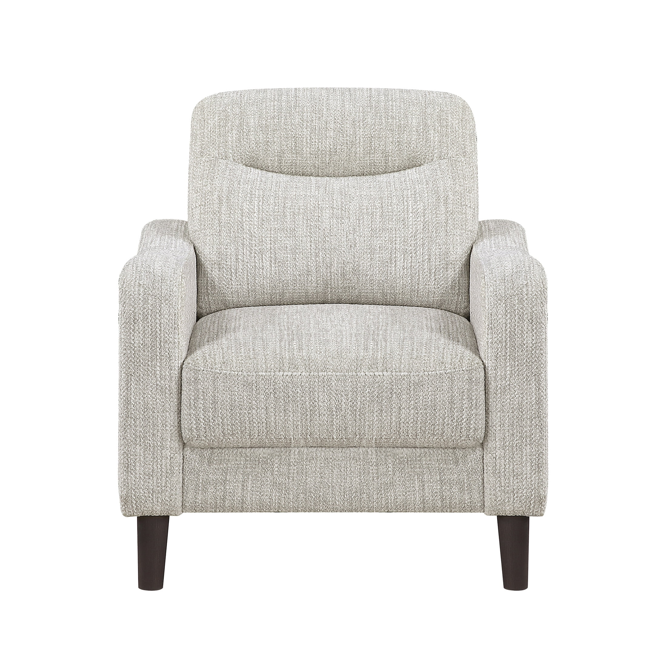 OakvillePark Ravello Chenille Chair with Sloped Track Arms, Taupe