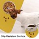 thumbnail image 4 of Alfombrilla de comida para gatos, alfombrilla de alimentación de silicona para mascotas para suelo, antideslizante, resistente al agua, para perros, cuenco de agua, cojín para bandeja MFZFUKR BST3006129-6, 4 of 5