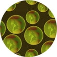 thumbnail image 1 of Ahgly Company Machine Washable Indoor Round Transitional Pistachio Green Area Rugs, 7' Round, 1 of 7