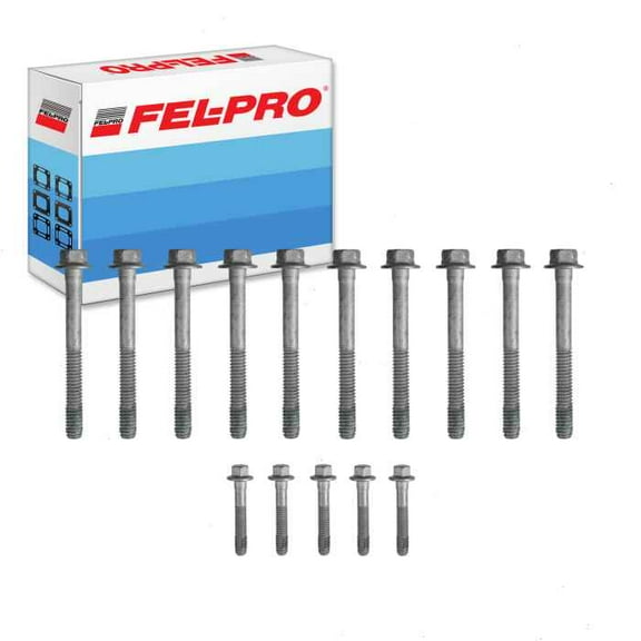 Fel-Pro Cylinder Head Bolt Set compatible with Chevrolet Avalanche 5.3L 6.0L V8 2007-2013