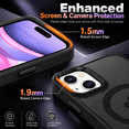 thumbnail image 5 of Atgdluk® Magnetic Shockproof for iPhone 15 Case, Compatible with MagSafe Slim Protective Phone Case with Raised Camera Edge, Black, 5 of 7