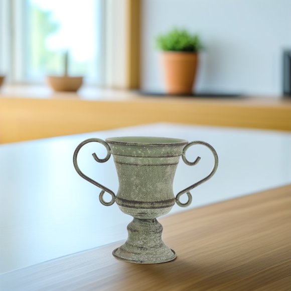 QUMIIRITY Maceta Rústica De Hierro Para Plantas Con Vintage Ideal Para Exterior