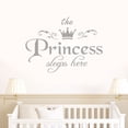 thumbnail image 3 of Wall Stickers The Princess Decal Living Room Bedroom Vinyl Carving Wall Decal Sticker,Gray Home Wall Stickers, 3 of 3
