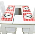 thumbnail image 4 of Ryvnso Placemats Set of 4 Red Tartan Checkered Dining Mats Heat-Resistant Non-Slip Washable Table Mat, 4 of 8