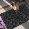thumbnail image 4 of Black and Orange Leopard Print Washable Non Slip Indoor Door Mat, Decorative Entry Rug for Entrance, Bedroom, Kitchen, Bathroom, 20"x32", 4 of 6