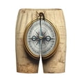 thumbnail image 6 of Daiia Magnetic Old Compass On World Map Mens Woven Stretch Pajama Short,Short Pajama Pants-XX-Large, 6 of 7