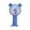 Blue J, variant on Guodhu Mini USB Rechargeable Handheld Fan with LED Light Effects, 3 Speed Portable Outdoor Small Cooling Fan, Quiet Plastic Pocket Student Fan for Summer Travel Camping, Blue(Blue J)