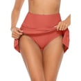 thumbnail image 3 of Women Swim Skirt Drawstrings Sides Swim Shorts Bathing Suit Skirted Swimsuit Bottom, 3 of 7