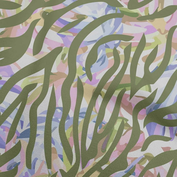 oneOone Polyester Spandex Forest Green Fabric Tropical Monstera Leaves Fabric For Sewing Printed Craft Fabric By The Yard 56 Inch Wide