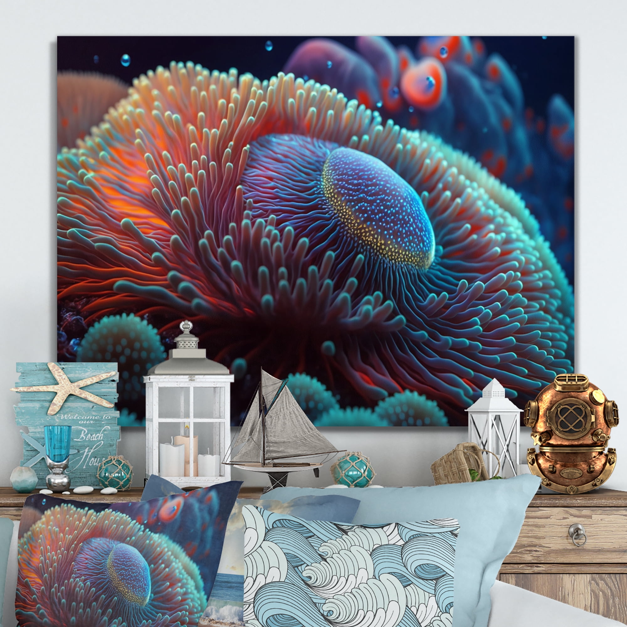 Designart In The Ocean Canvas Wall Art