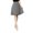 Grey, variant on EDFBUYKRS Female Skirts Flowy Skirts for Women Boho High Knee Skirt Quality Pleated Length Skirt Dancing Womens Adult Skirt