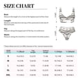 thumbnail image 6 of Wukai Anchors and Ropes Women's Bikini Set Two Piece,wimsuit High Waisted V Neck Twist Front Adjustable Spaghetti Straps Bathing Suit-Medium, 6 of 7
