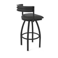thumbnail image 2 of 861 Artemis 36" Swivel Bar Stool with Black Wrinkle Finish and Canter Iron Seat and Back, 2 of 5