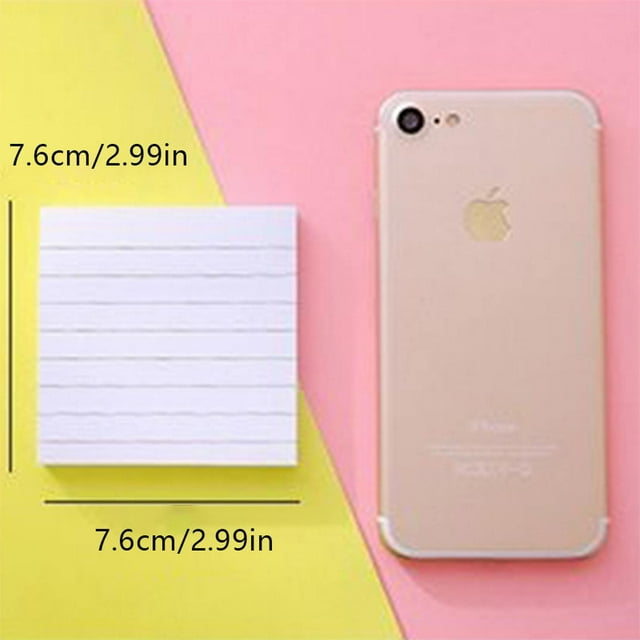 Post Notes Pop Up, Tyeign Lined Sticky Notes 6 Pads 3X3 Inches Aesthetic Pads with Lines Neutral Boho Self Stick Note Pads Post Notes Sticky Notes with Lines Post Notes Mini Post Notes Bright Yellow