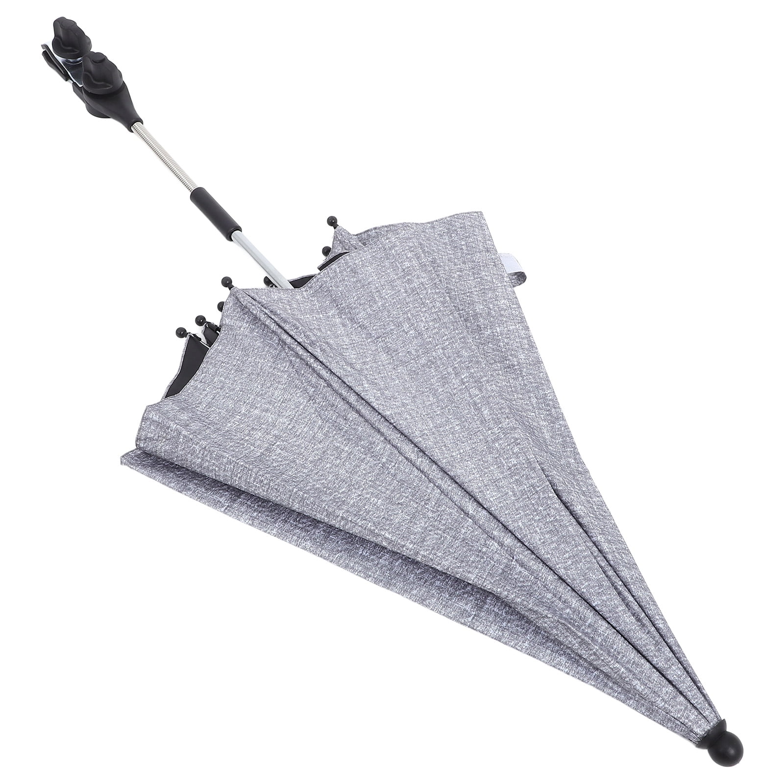 QIFULL Child Stroller Sunshade Umbrella Grey Cloth Wind Resistance 1 Set