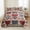Romantic Folk Heart, variant on 2/3PCS Vintage Heart Bedspread Set,1pc Quilt + 1/2 Pcs Pillowcases,Bright Vivid Soft Skin-friendly Fabric Multiple floral styles available Bedroom Decoration Machine Washable