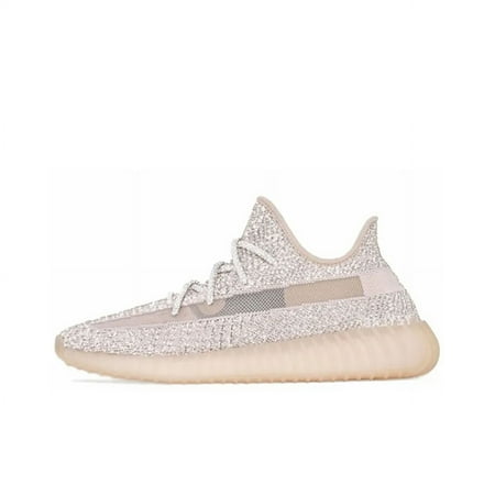 

Yz casual sneakers 350 V2 Full Star Synth vamp reflective version Breathable wrap lightweight low-top life casual shoes men s and women s pink FV5666