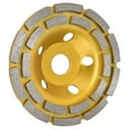 thumbnail image 3 of Muela Abrasiva ANGGREK de Copa de Diamante Doble Hilera para Pulir Piedra de Granito/Mármol/Cemento/Roca Diámetro Interior 22,23 mm/0,88 Mm, 3 of 8
