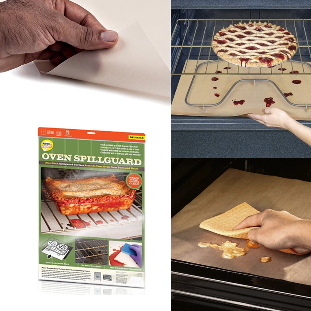 Oven Liner Non-Stick Barbecue Baking Safe Reusable Spill Mat Aide Dishwasher